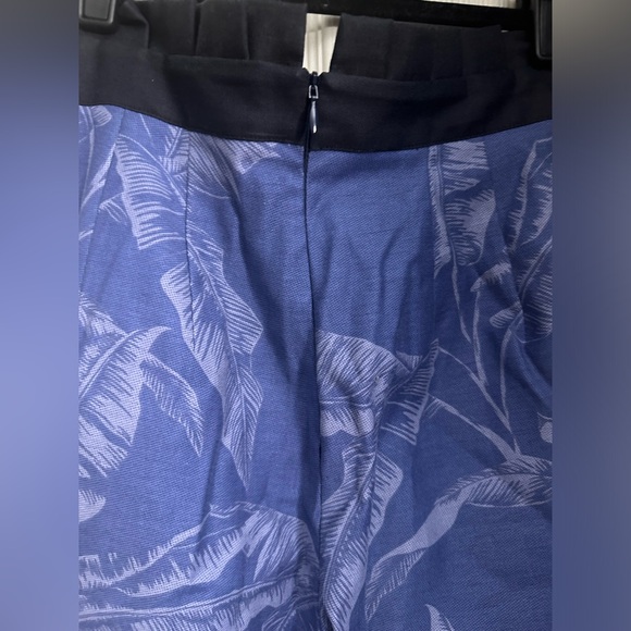 BAYOU PALMS PRINT DENIM PAPERBAG WAIST PANT TYRESE SYDONNA OBO - Picture 6 of 6